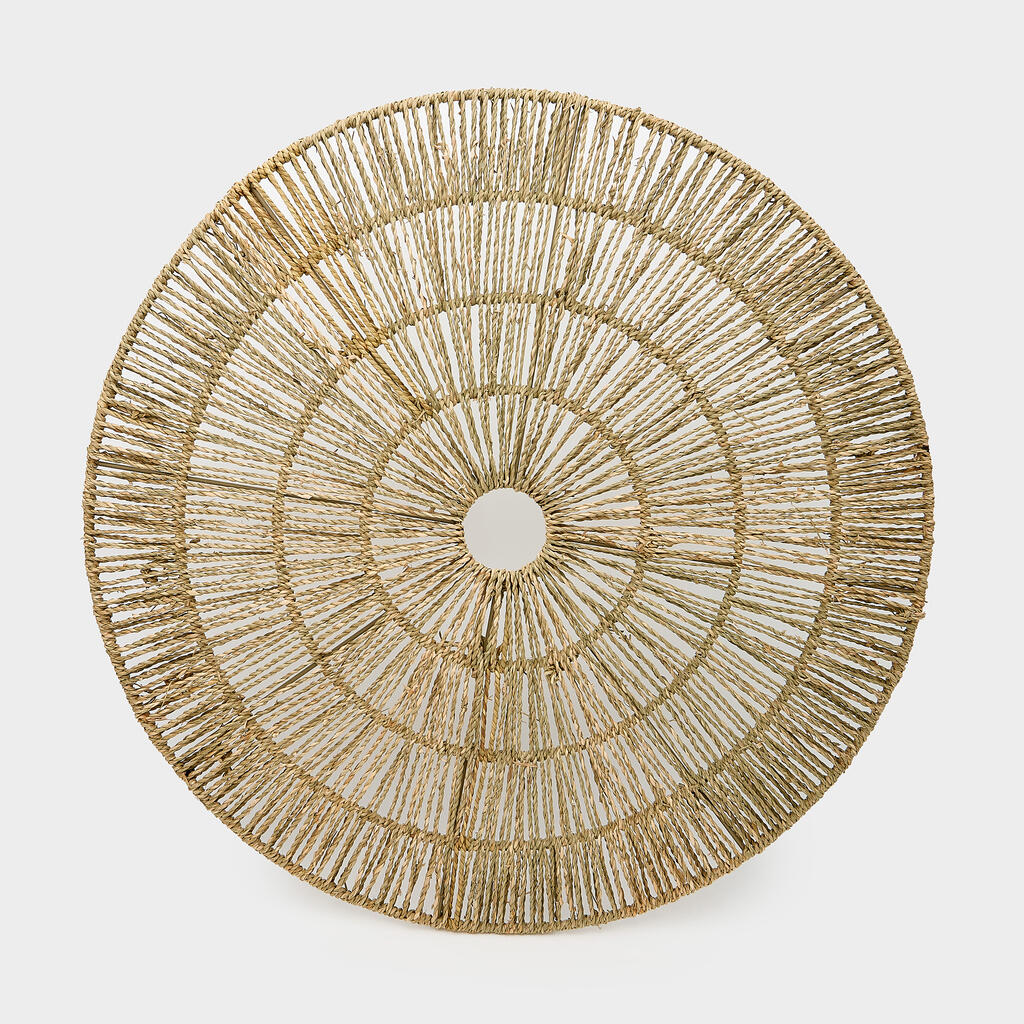CENTRO DE MESA REDONDO RATTAN