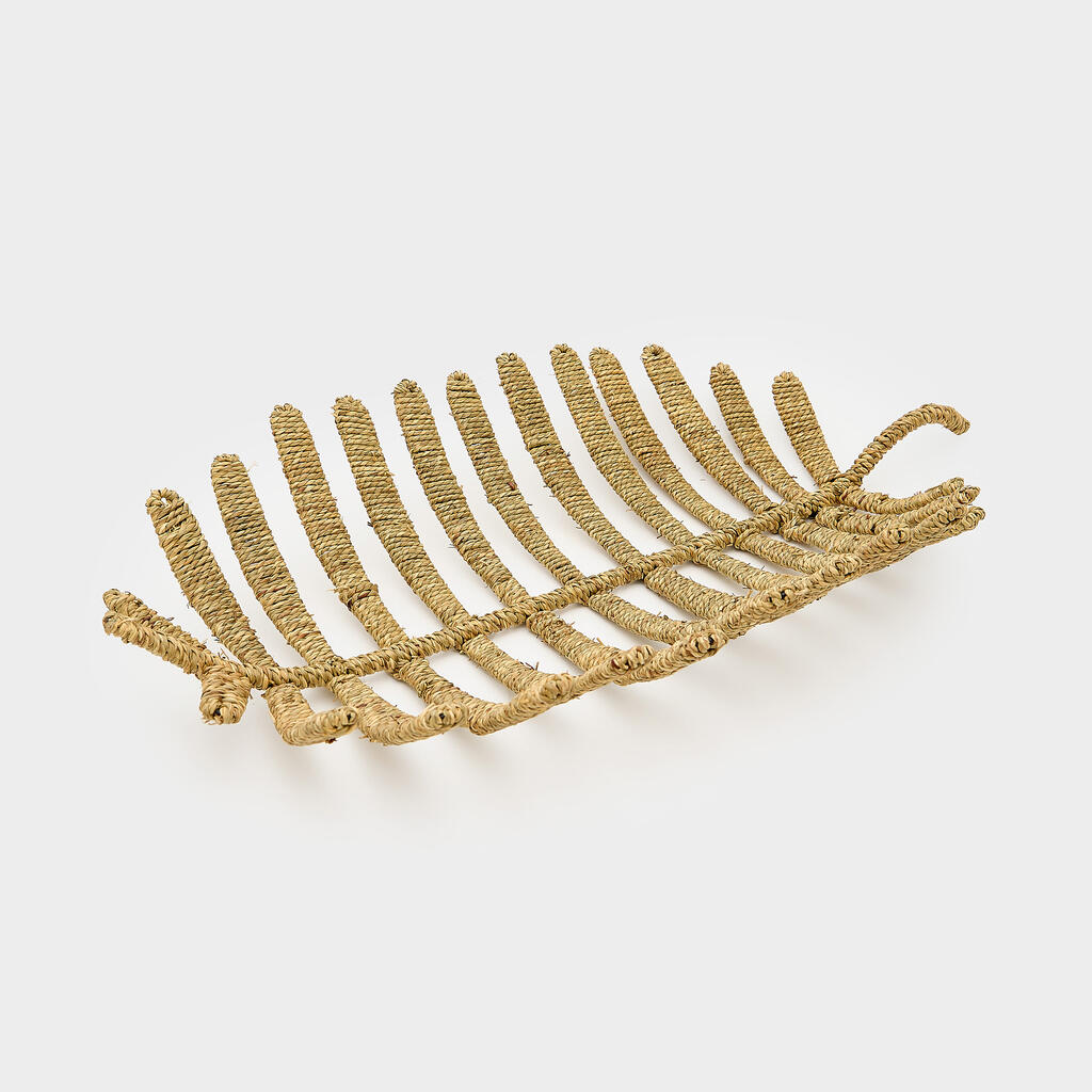 CENTRO DE MESA RATTAN FOLHA