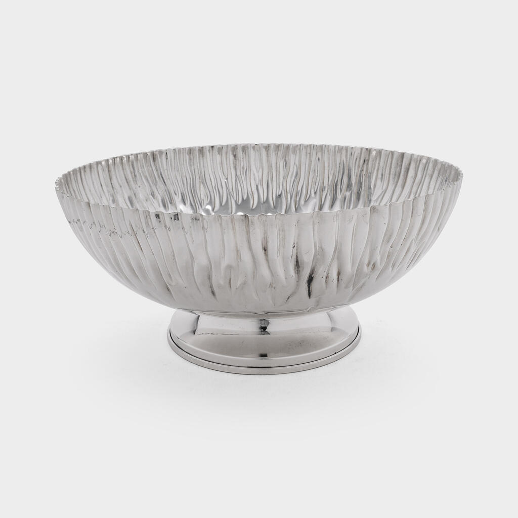 CENTRO DE MESA PRATA BORDA ONDULADA - GG