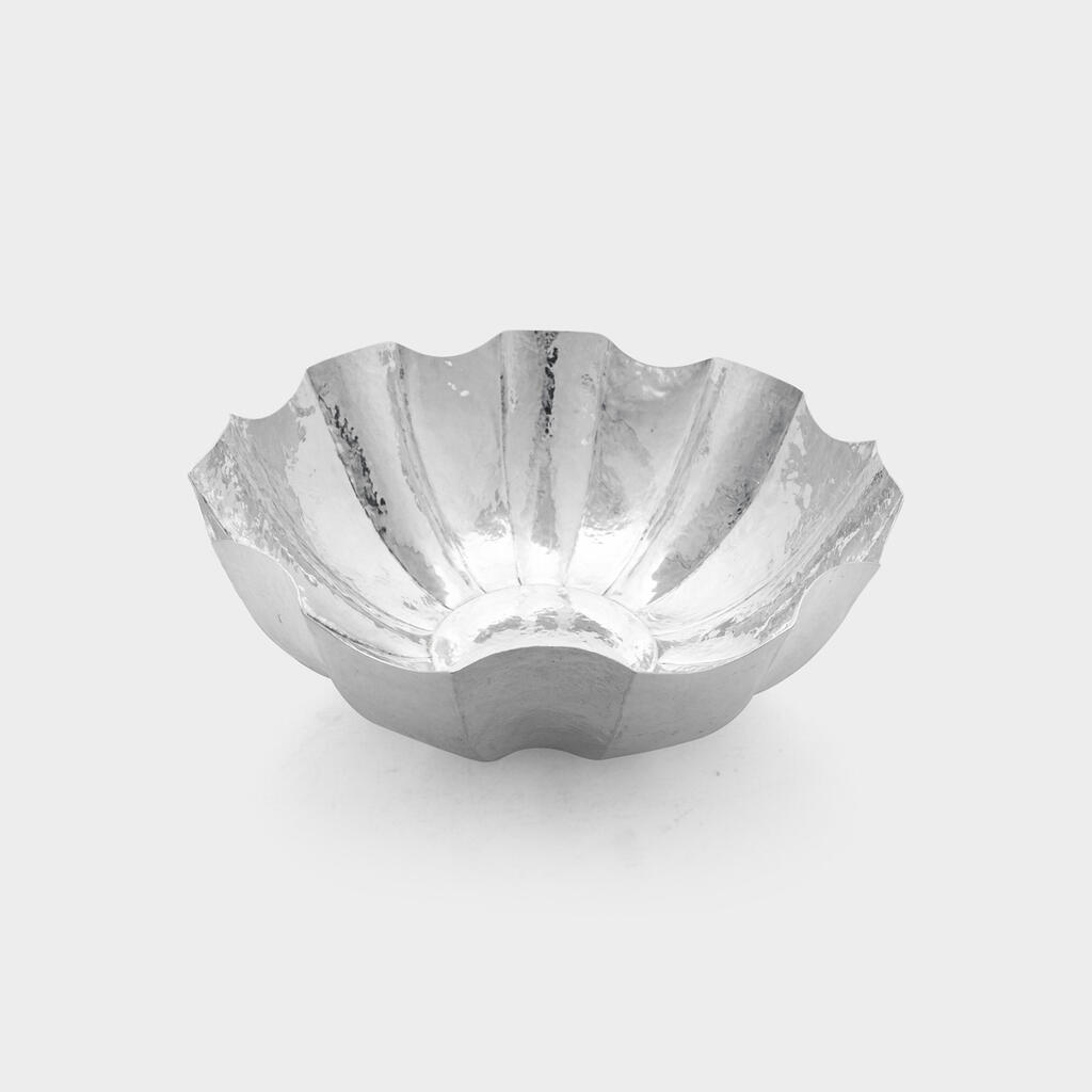 CENTRO REDONDO PRATA MARCHETADO PONTAS M