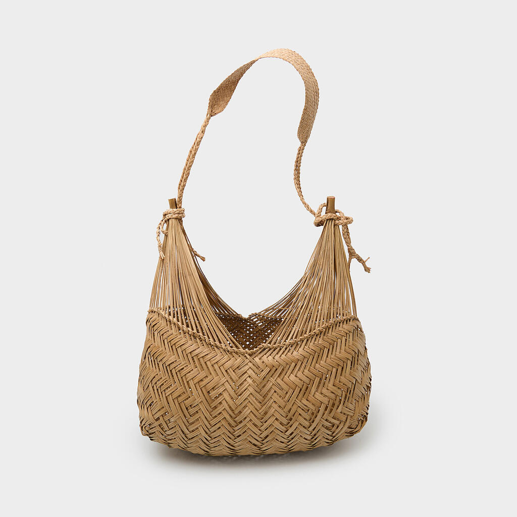 CESTA PALHA PALMEIRA COM ALÇA