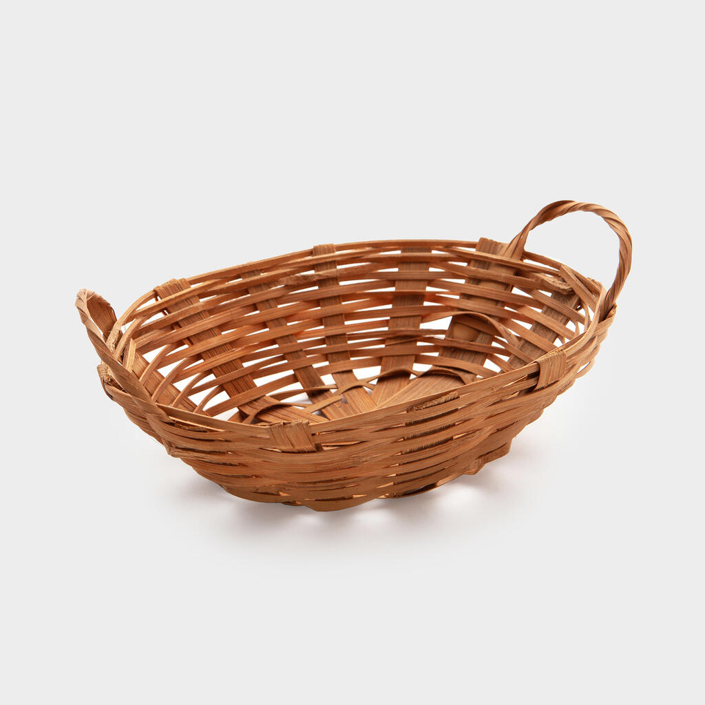 CESTA OVAL PÃO PALHA