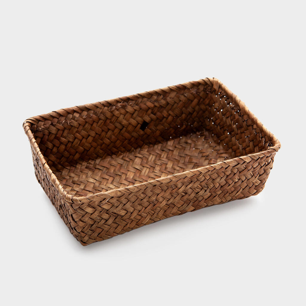 CESTA RETANGULAR PALHA P