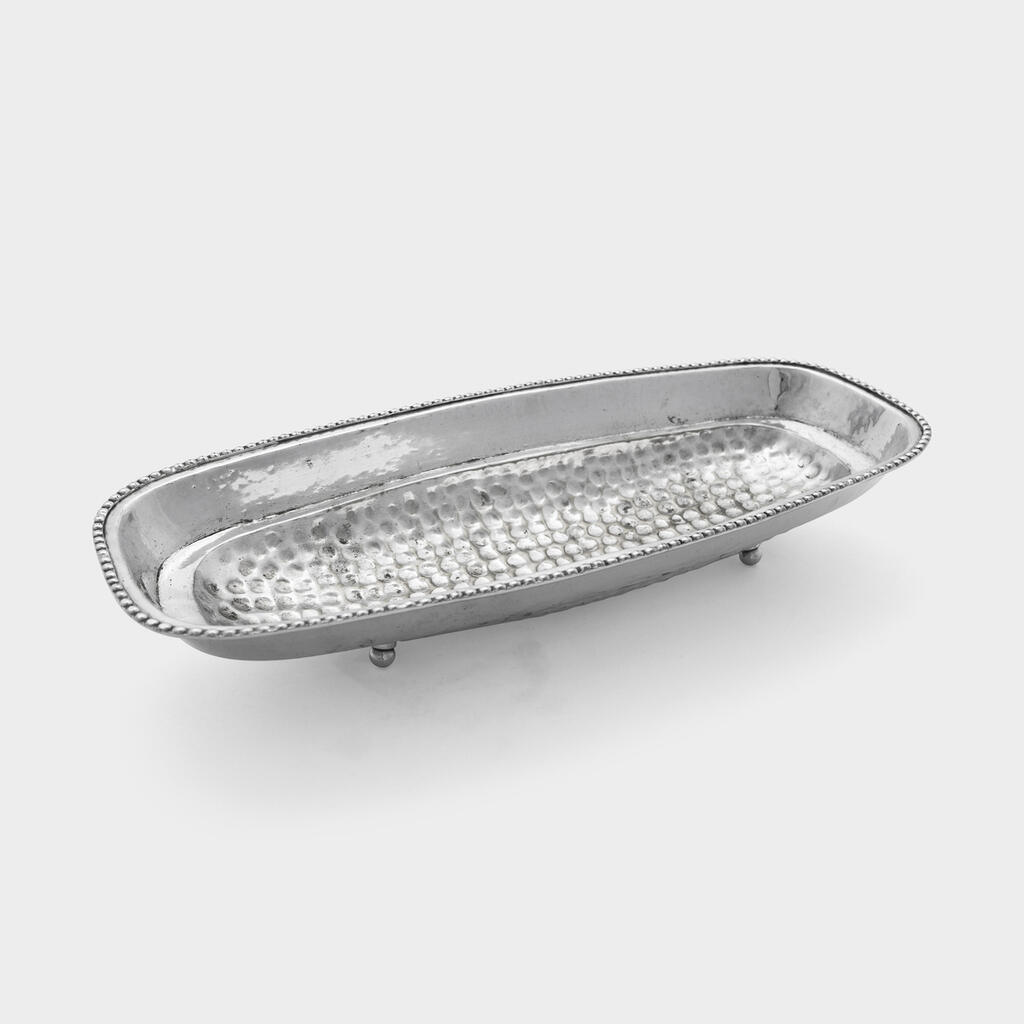 CESTA OVAL PÃO PRATA MACHETADO