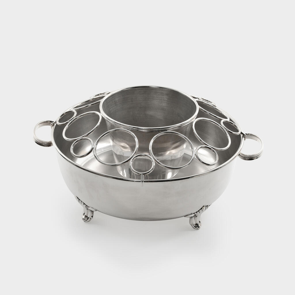 CAMPANHEIRA PRATA LISA COM BALDE