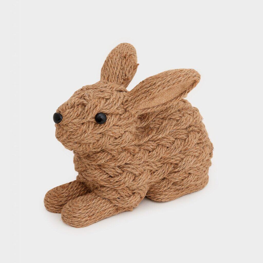 ESCULTURA COELHO JUTA DEITADO