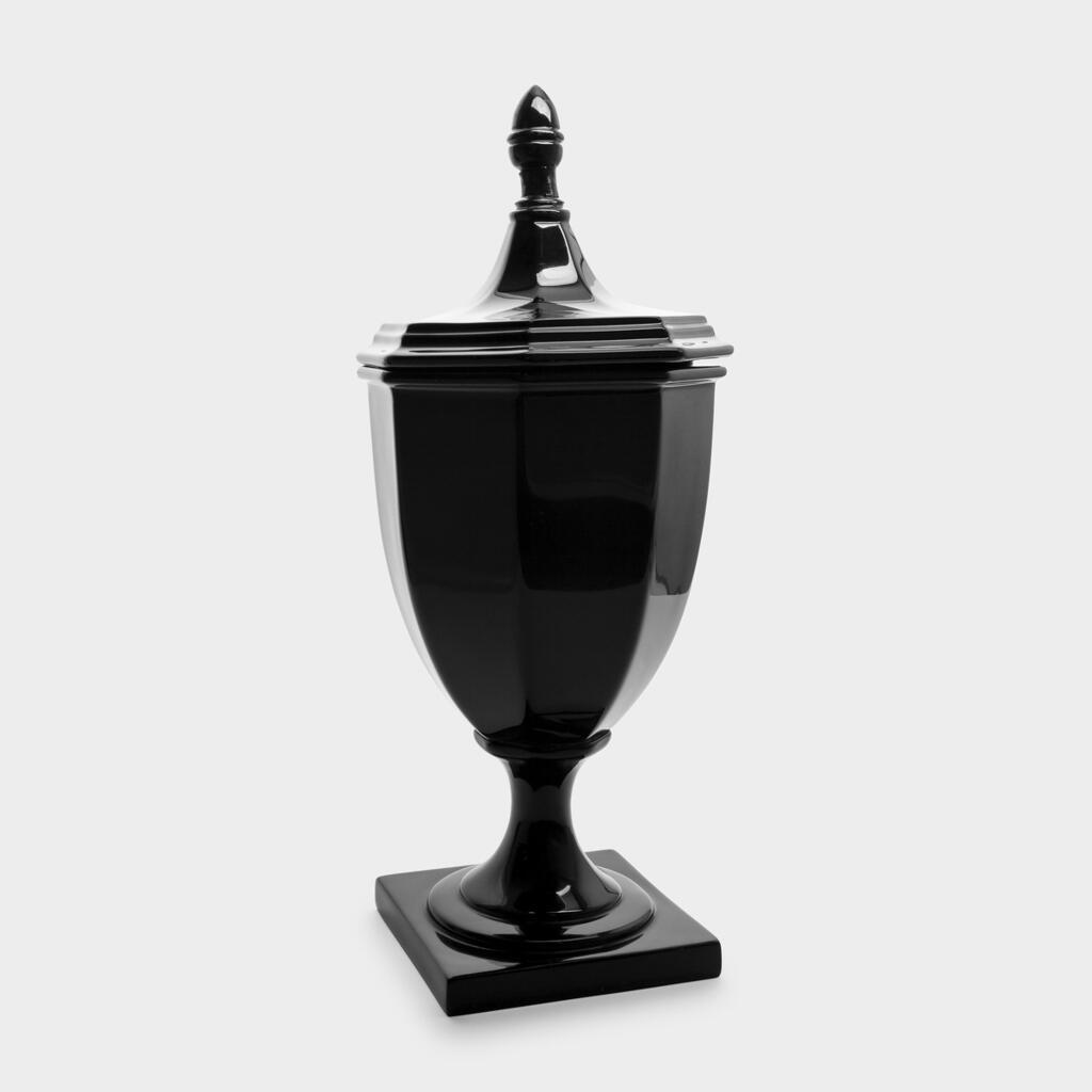 COMPOTEIRA SEXTAVADA ACRÍLICO PRETO G