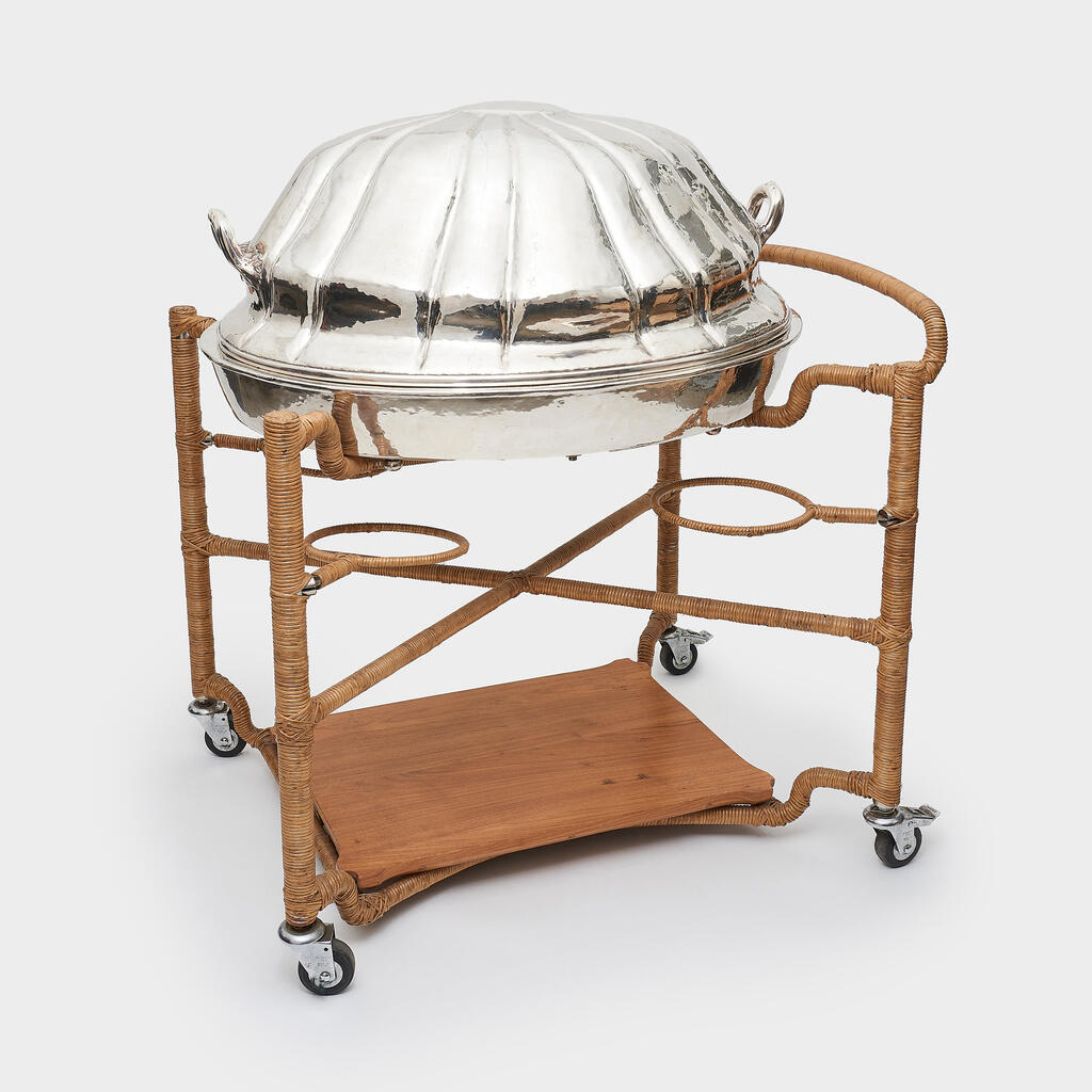 CONJUNTO TRAVESSA COM CLOCHE PRATA GIGANTE