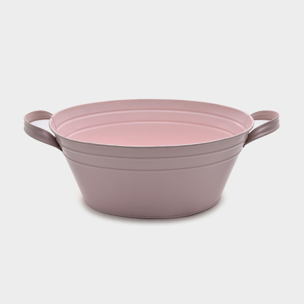 COOLER OVAL FUNDO FERRO ROSA ESMALTADO