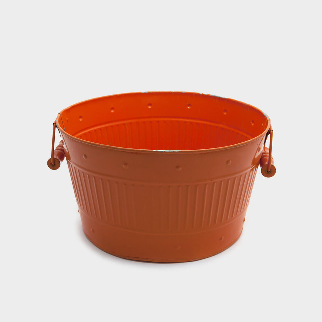 COOLER REDONDO FERRO LARANJA ESMALTE