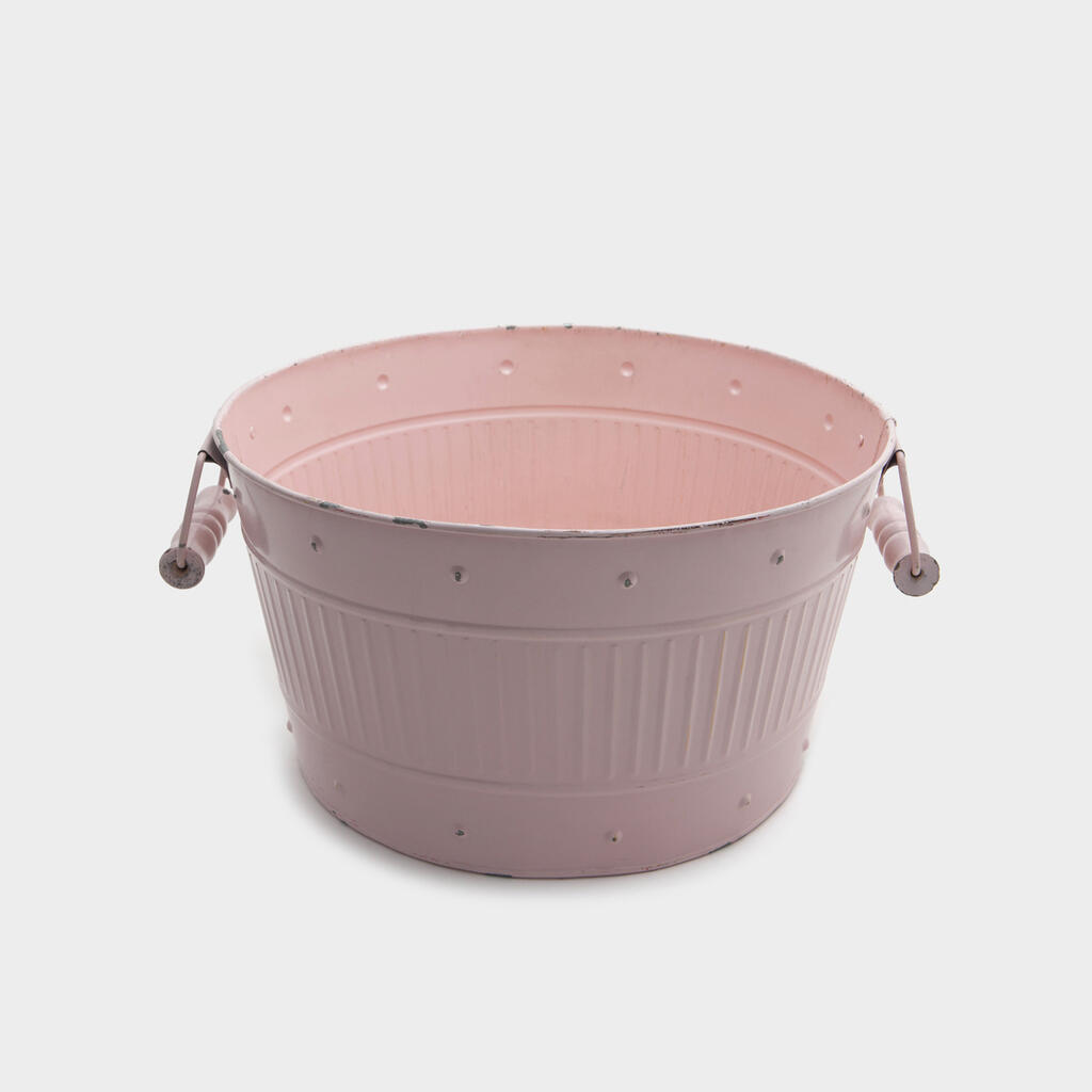 COOLER REDONDO FERRO ROSA CLARO ESMALTE