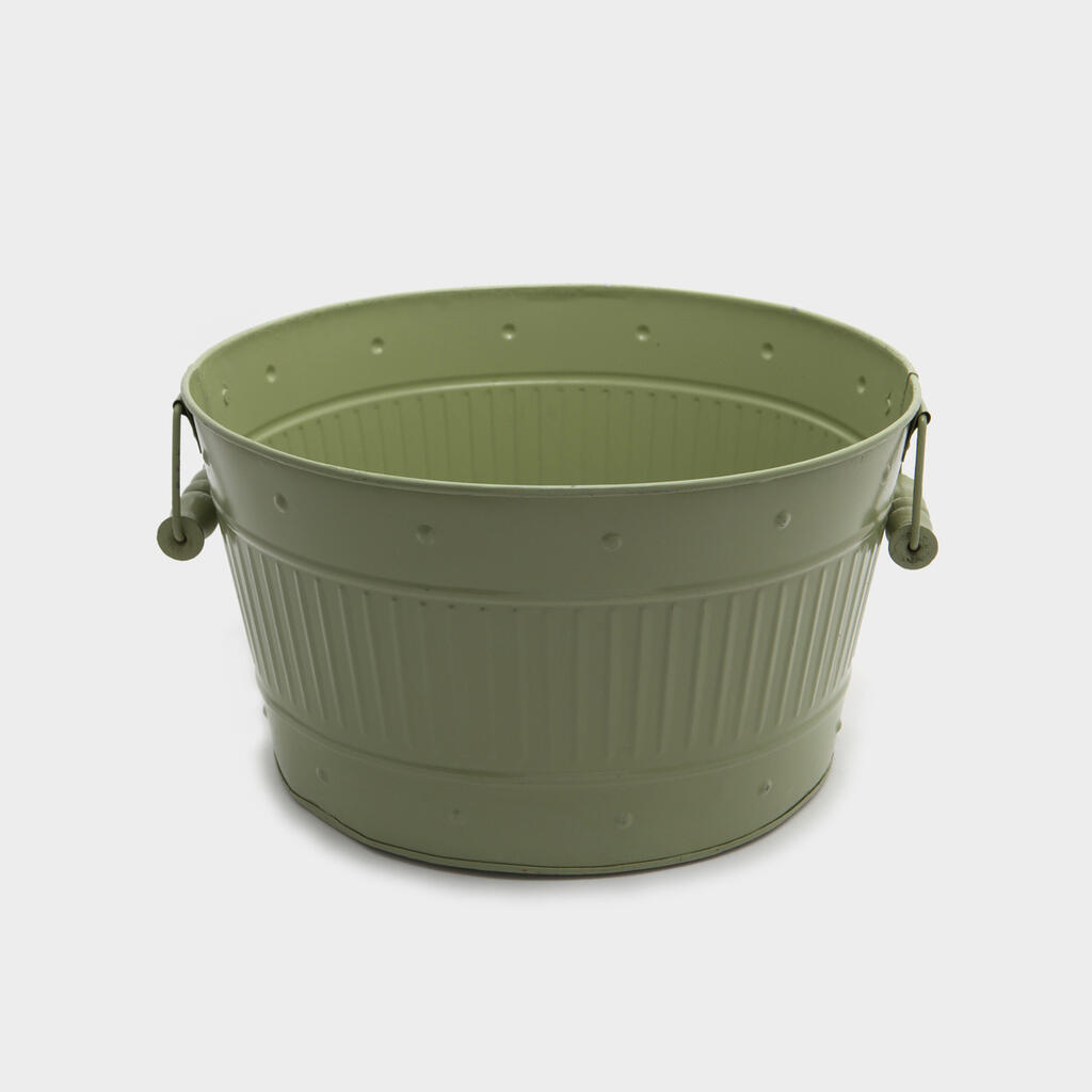 COOLER REDONDO FERRO VERDE ESMALTE