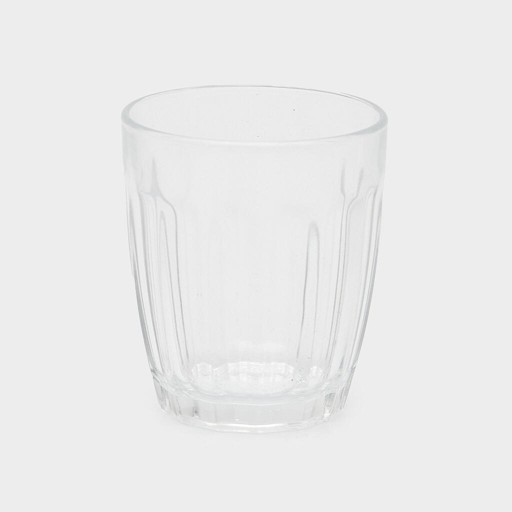 COPO VIDRO CANELADO BOJUDO