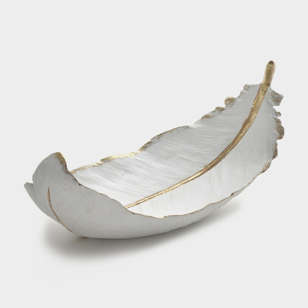 FOLHA RESINA BRANCA FILETE OURO