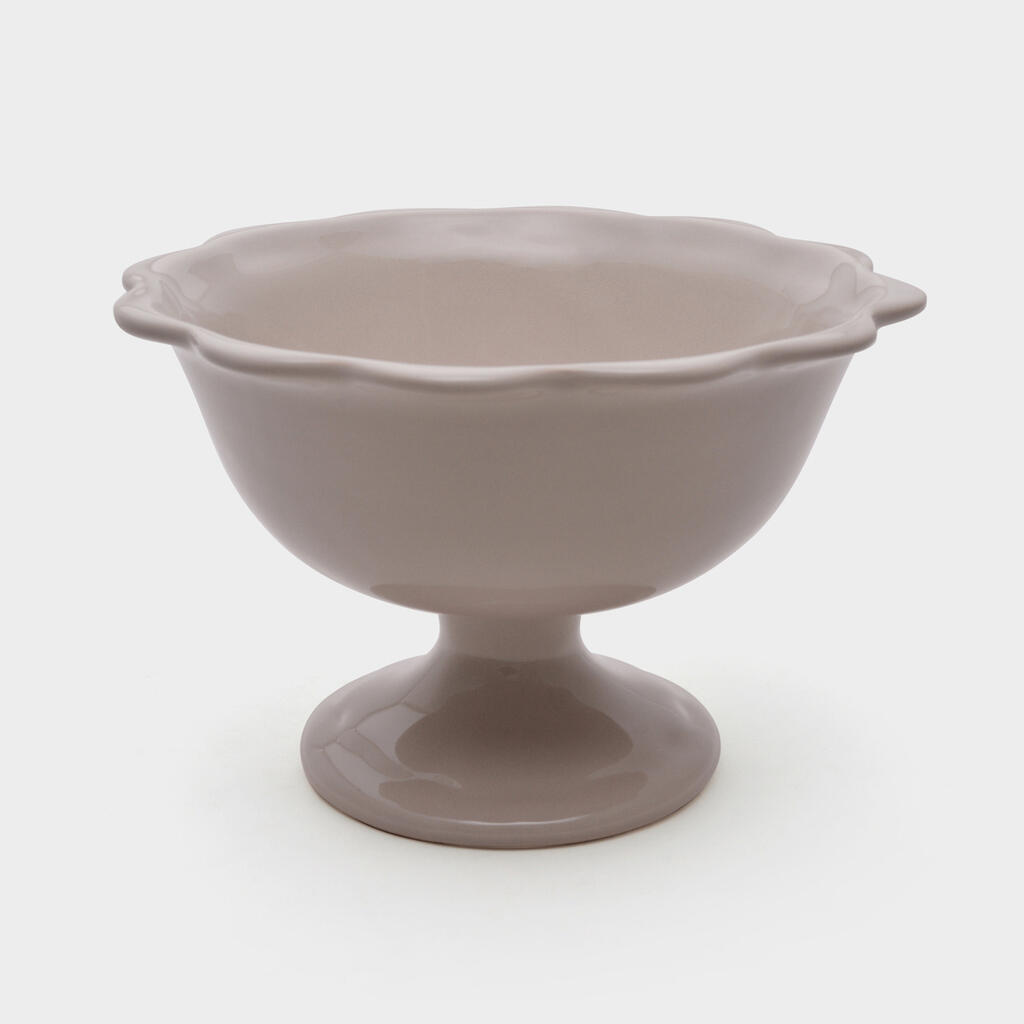 FRUTEIRA CERÂMICA CAMURÇA BORDA ONDULADA