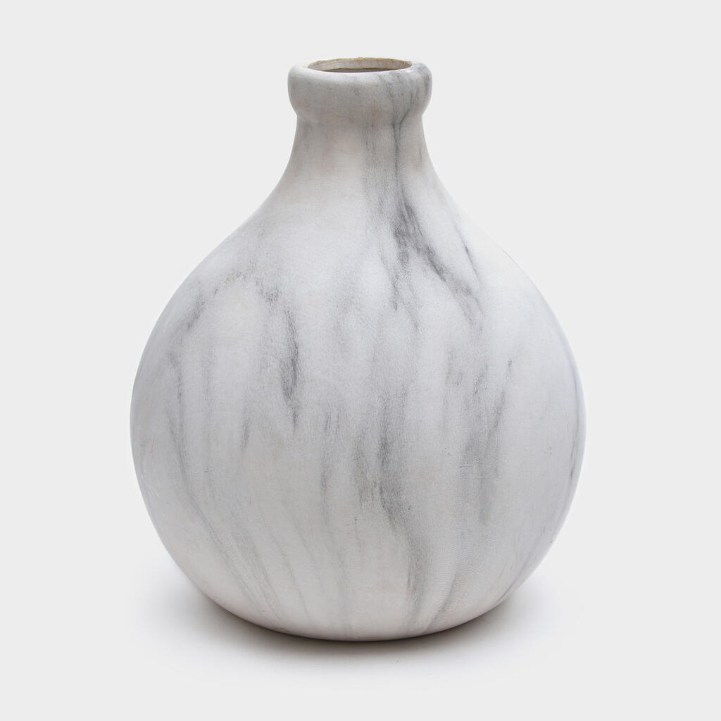 GARRAFA CERÂMICA MARMORE BOJUDA - M