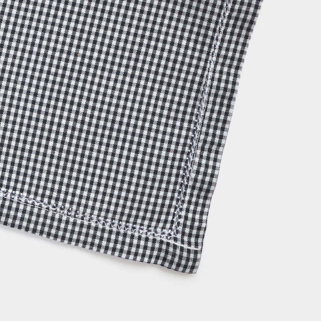 GUARDANAPO COQUETEL PRETO XADREZ PONTO AJOUR