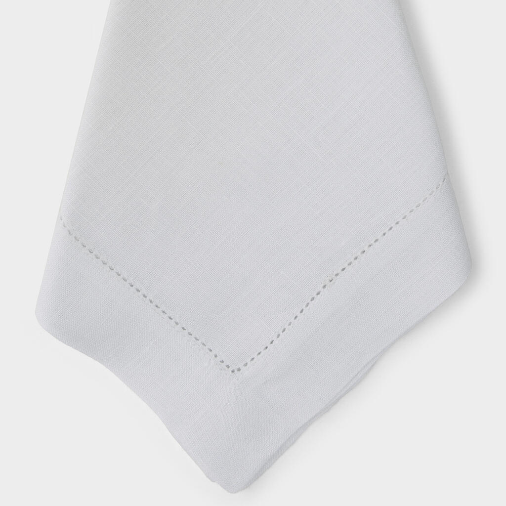GUARDANAPO LINHO CINZA CLARO PONTO AJOUR