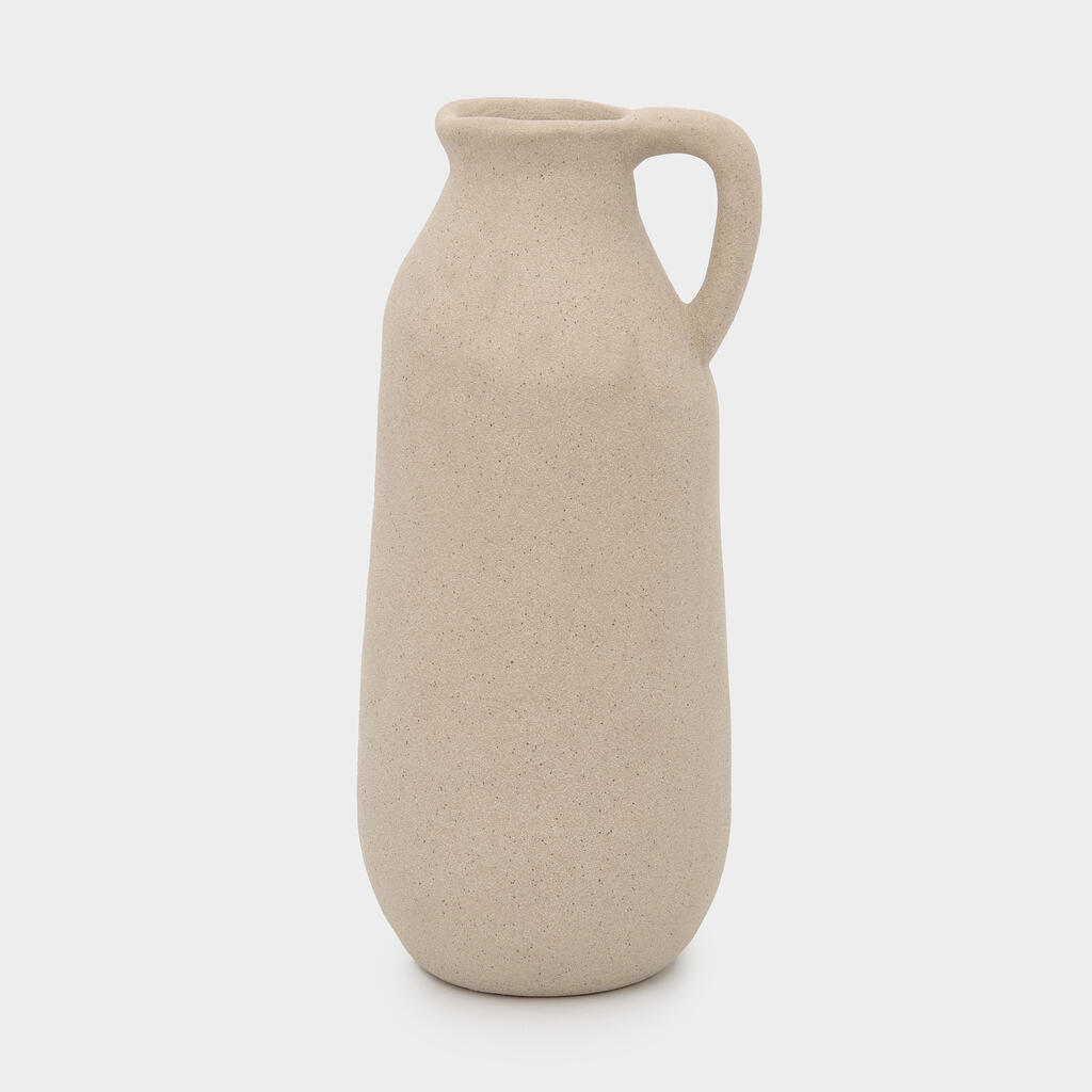 JARRA CERÂMICA CINZA TEXTURA