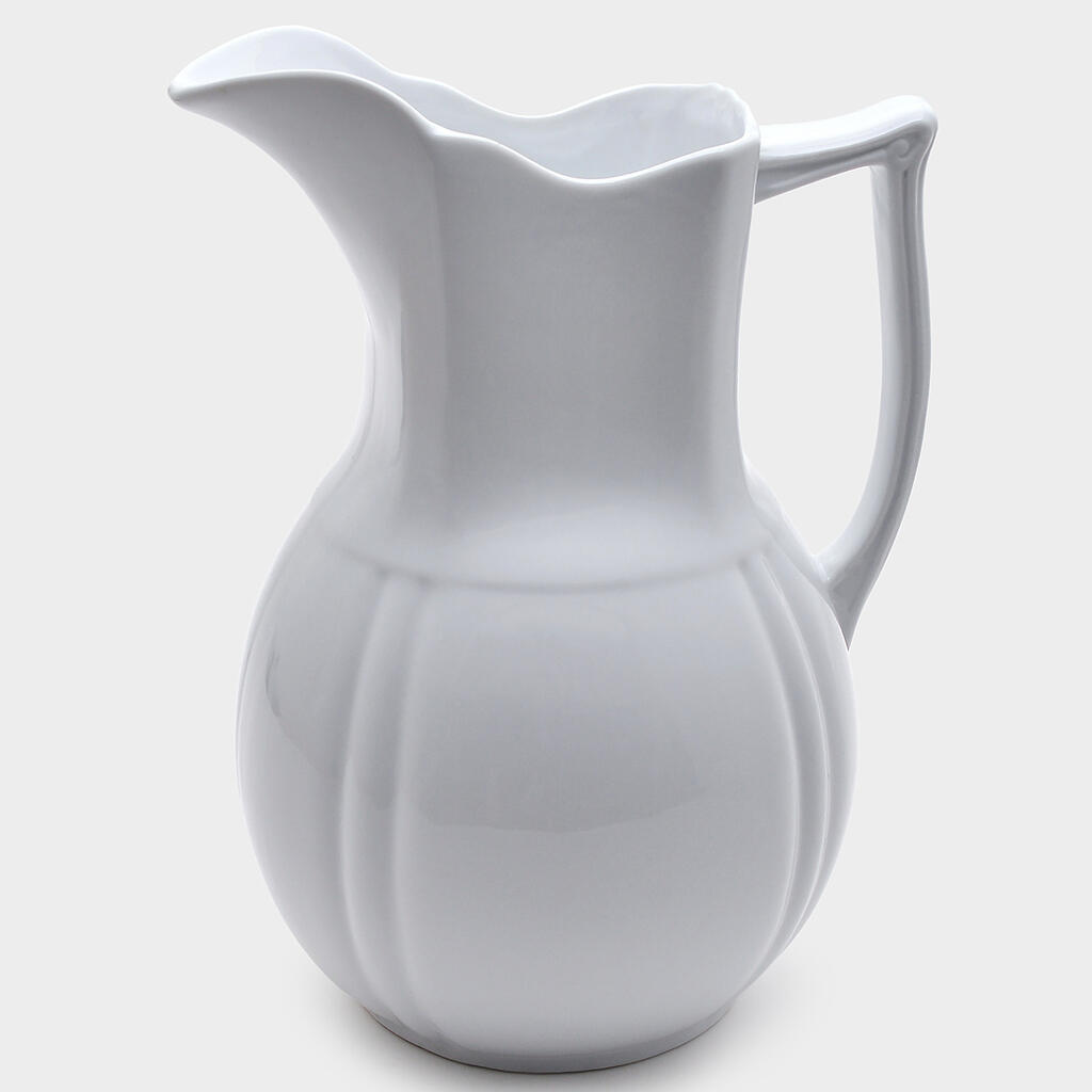 JARRA PORCELANA BRANCO LONGA