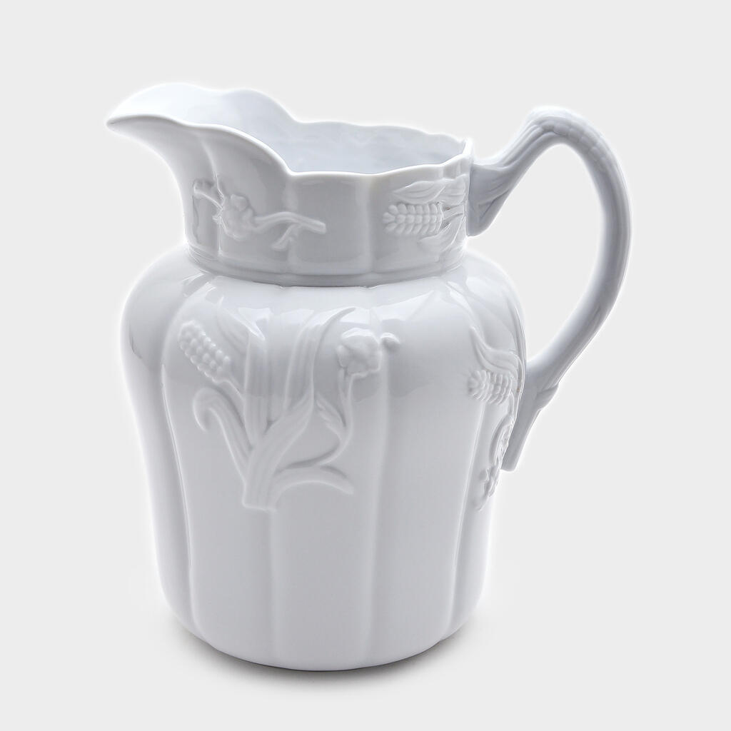 JARRA PORCELANA BRANCO TRIGO