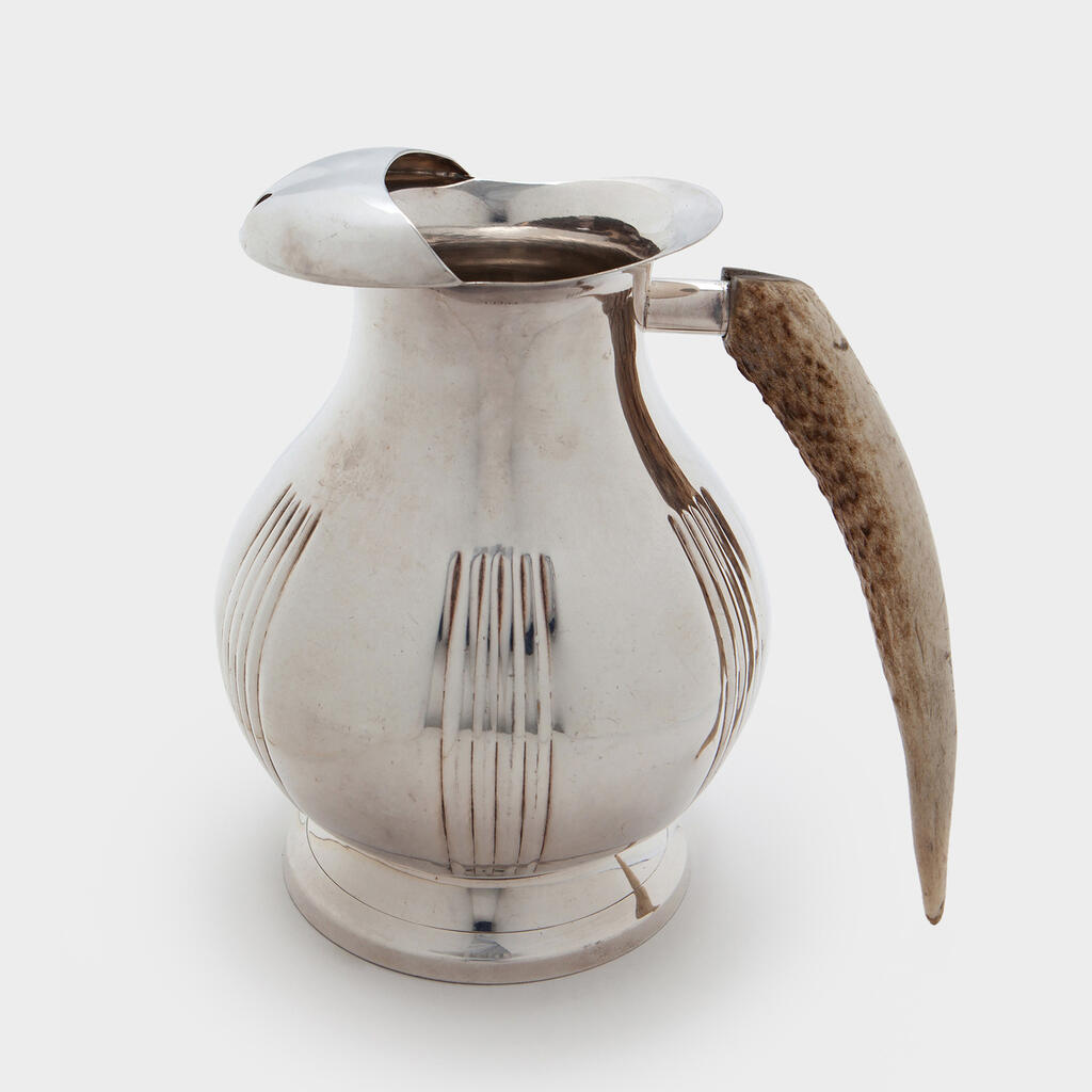 JARRA PRATA COM CHIFRE