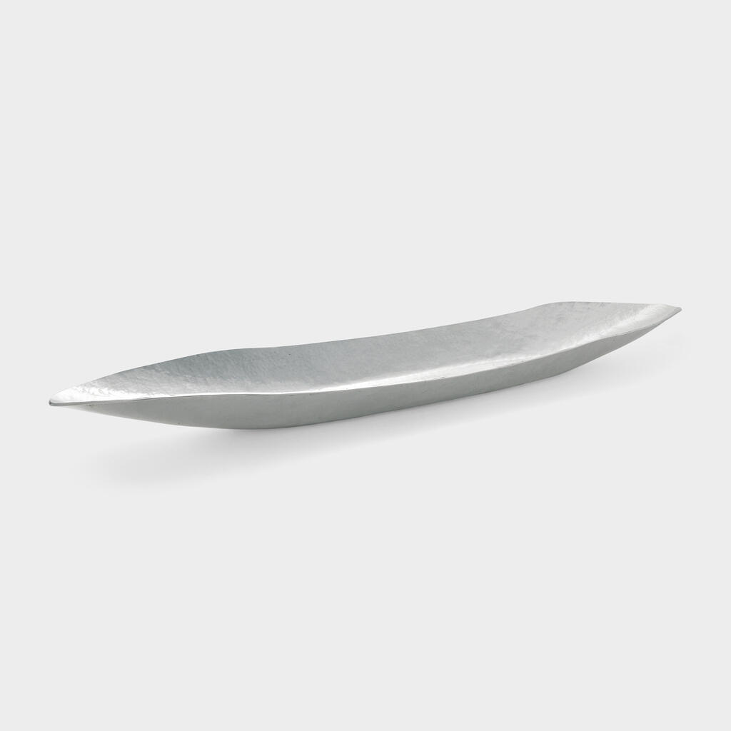 BANDEJA CANOA PRATA MACHETADA