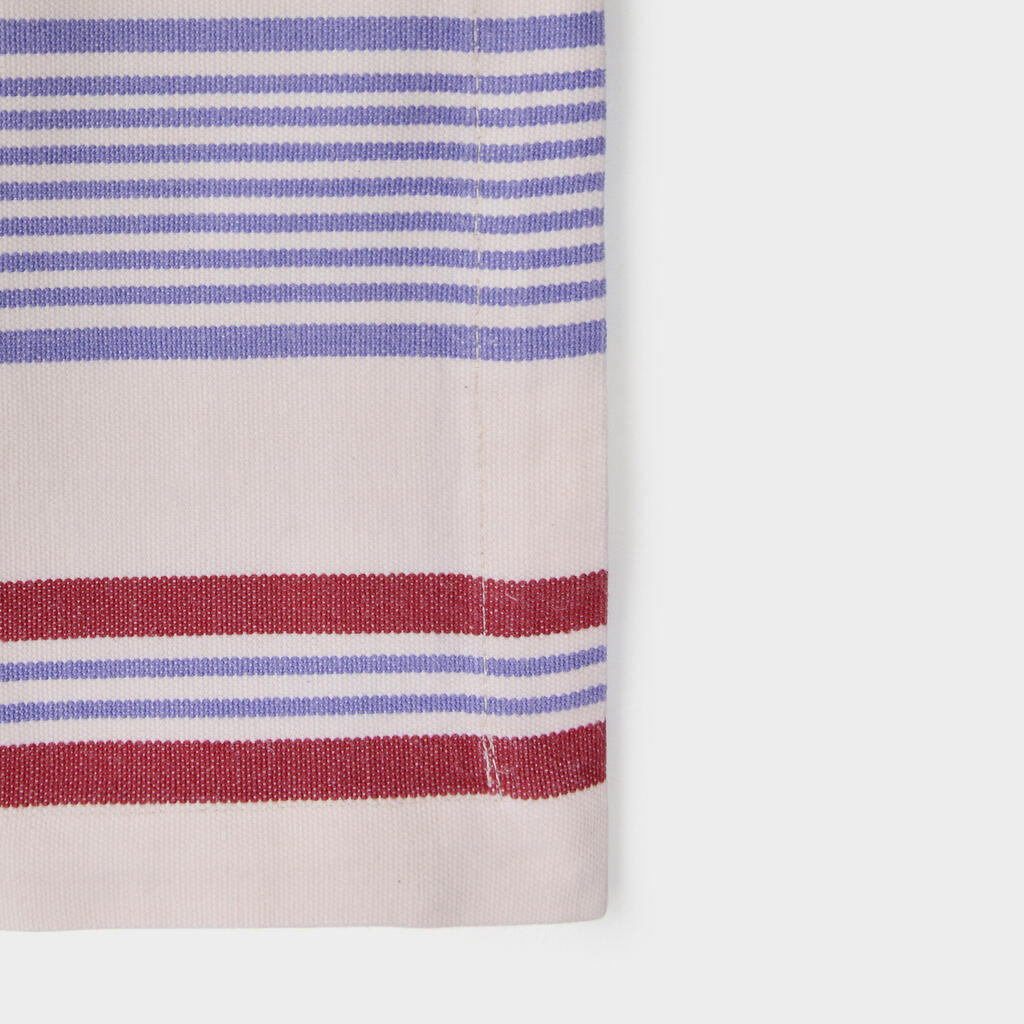 JOGO AMERICANO CRU VERMELHO AZUL LISTRA