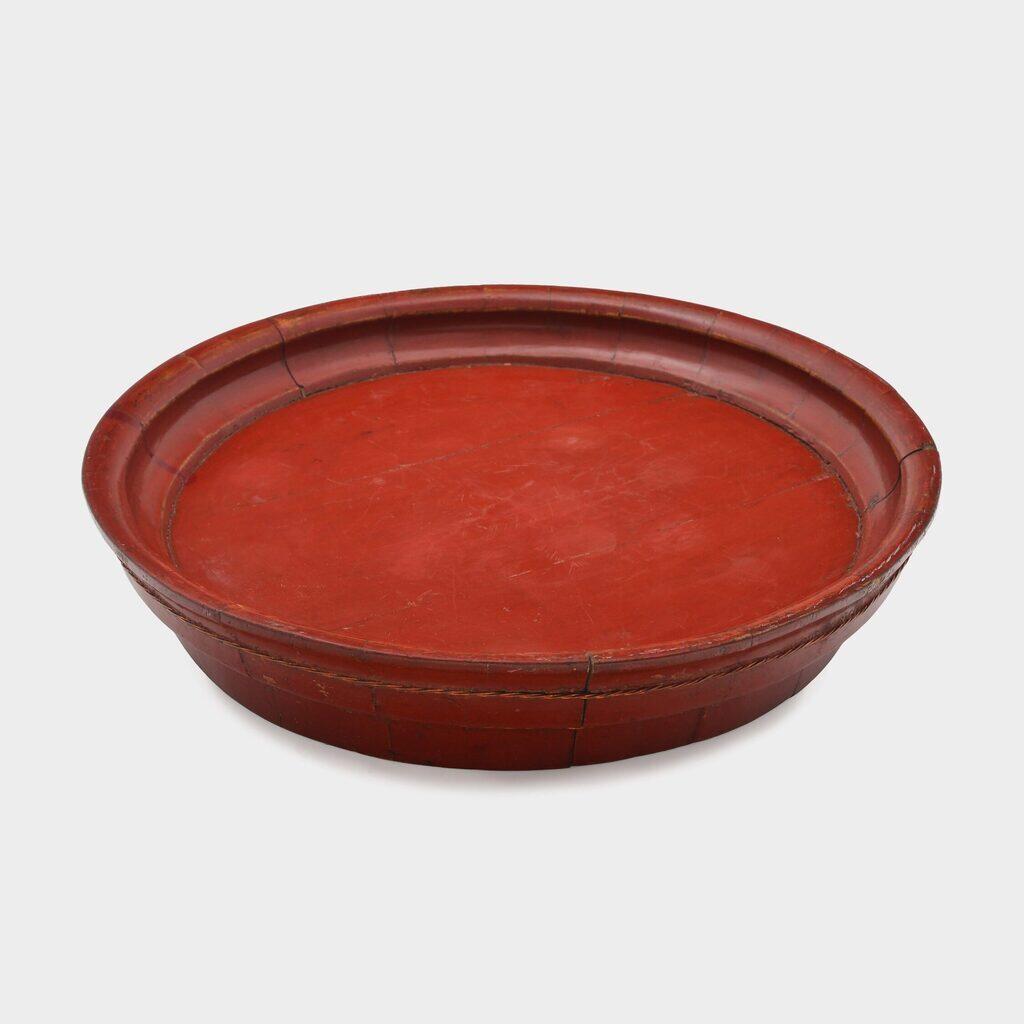BANDEJA REDONDA CHINESA VERMELHO