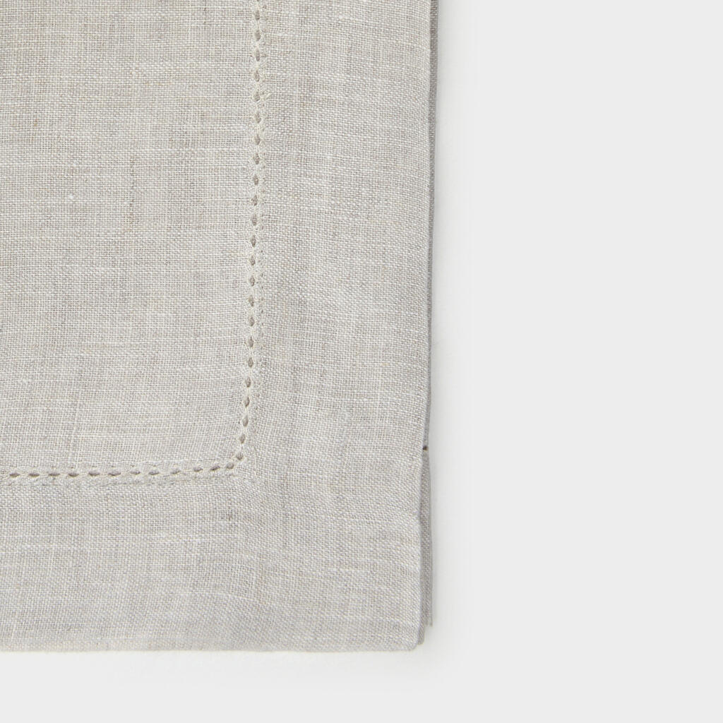 JOGO AMERICANO LINHO MESCLA CAQUI PT AJOUR