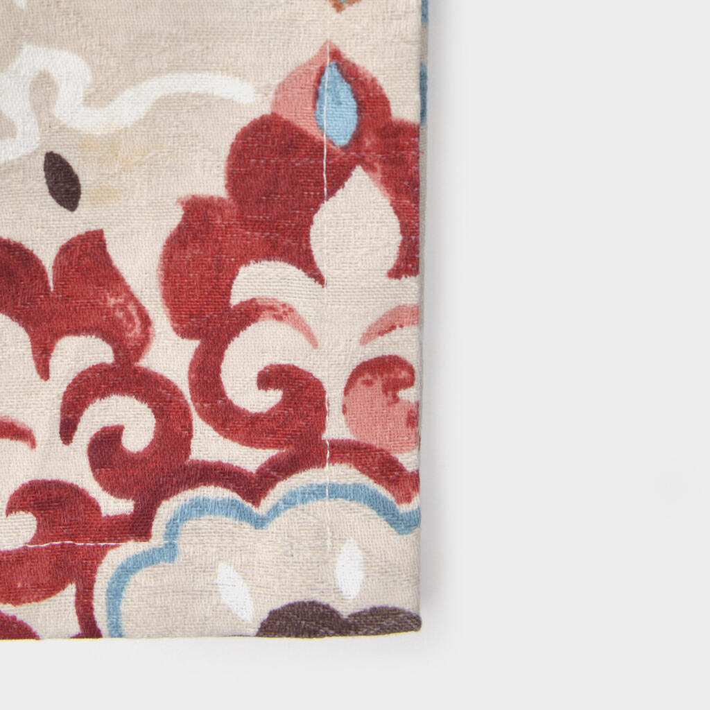 JOGO AMERICANO ORIENTAL TELHA VERMELHO AZUL