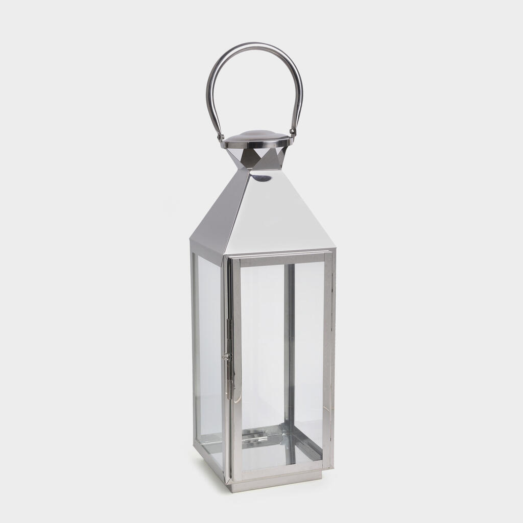 LANTERNA QUADRADA CROMADA G