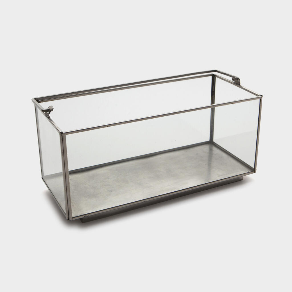 LANTERNA RETANGULAR CROMADO COM ALÇA