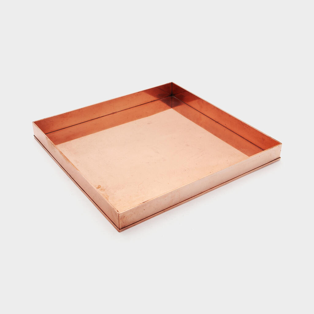 BANDEJA QUADRADA COBRE CAIXA