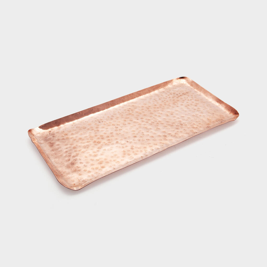BANDEJA RETANGULAR COBRE MACHETADA