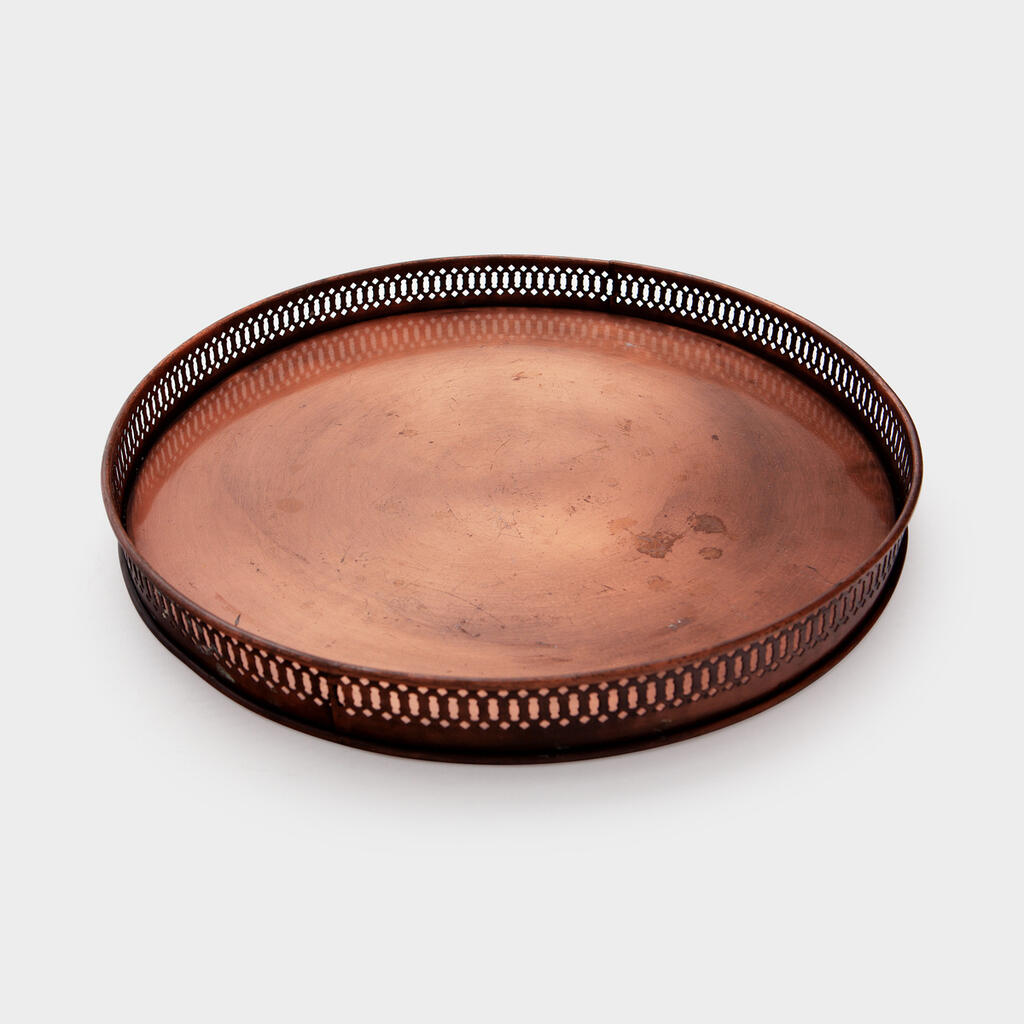 BANDEJA REDONDA COBRE GRADE