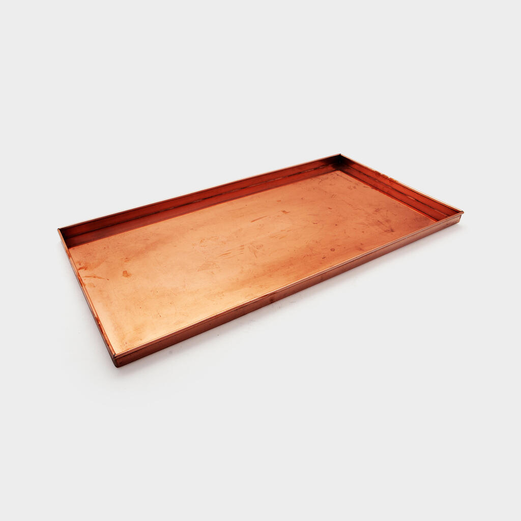 BANDEJA RETANGULAR COBRE