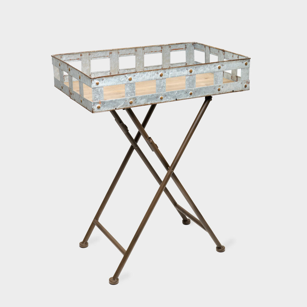 MESA LATERAL PÉ FERRO CRUZADO