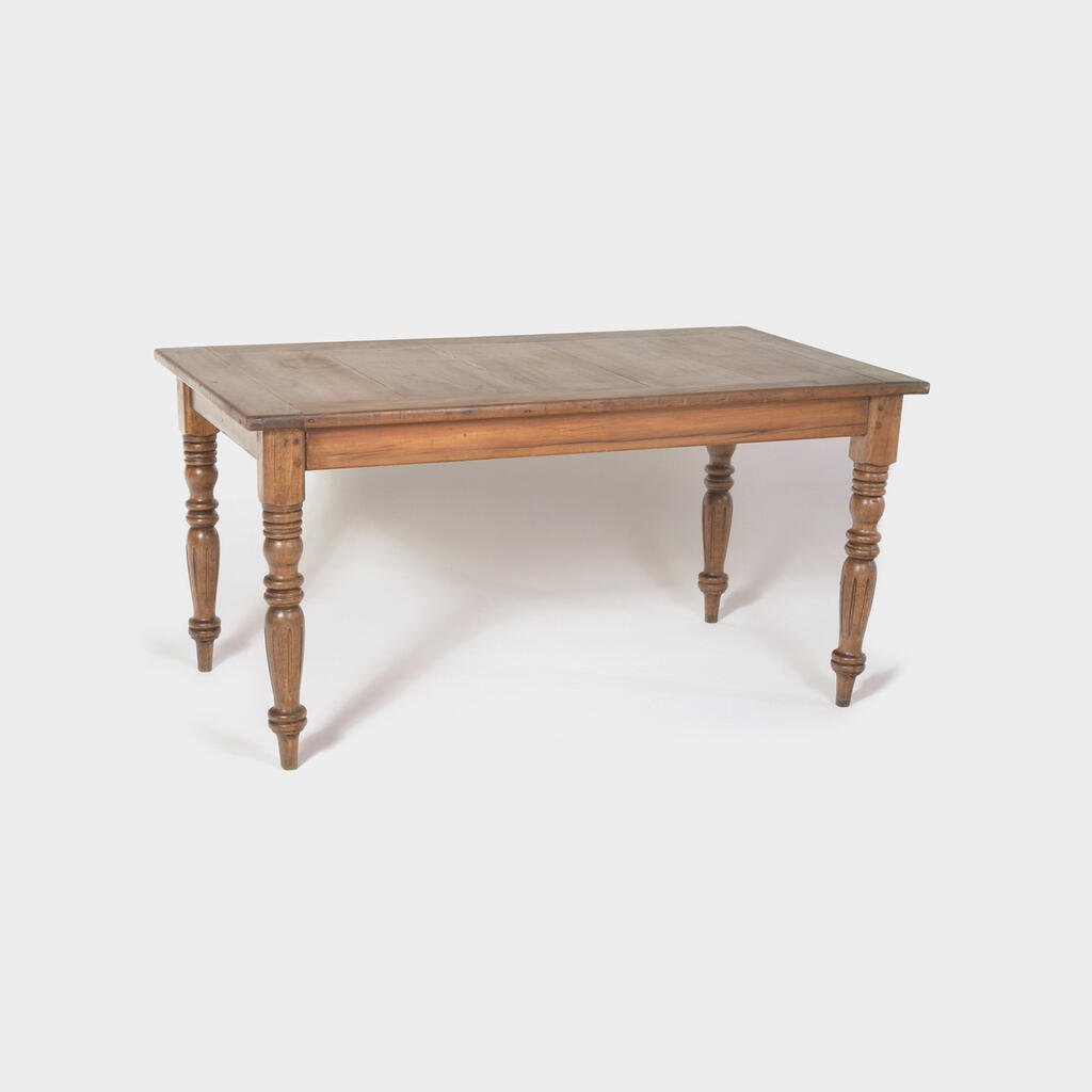 MESA LUSTRADO PÉ TORNEADO