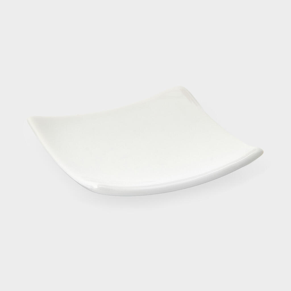 PRATO QUADRADO PORCELANA BRANCO MINI