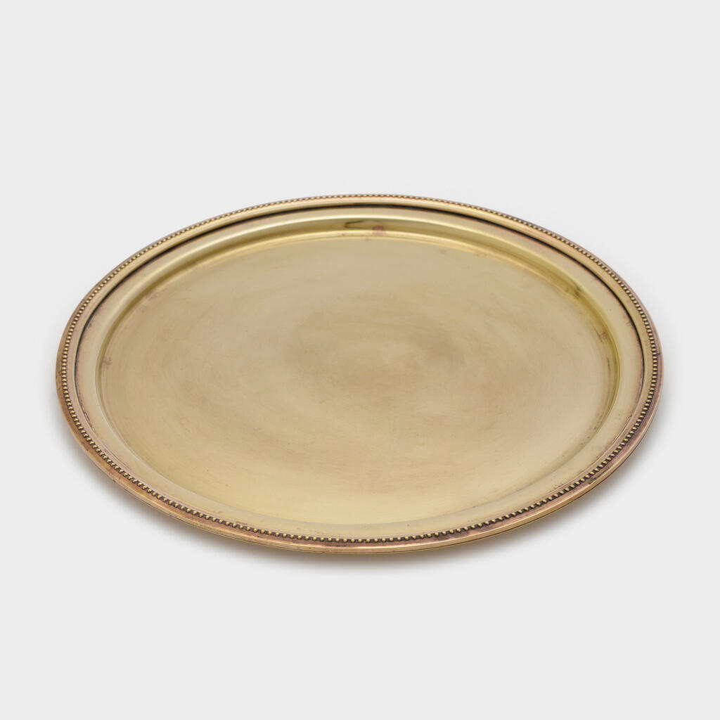 BANDEJA CLOCHE DOURADA