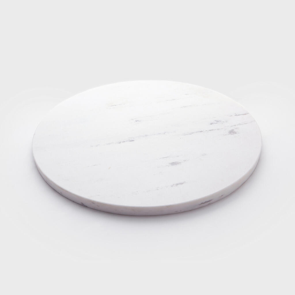 PLACA REDONDA MÁRMORE BRANCO