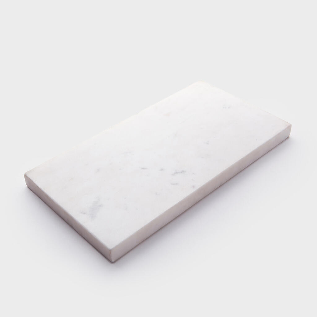 PLACA RETANGULAR MÁRMORE BRANCO