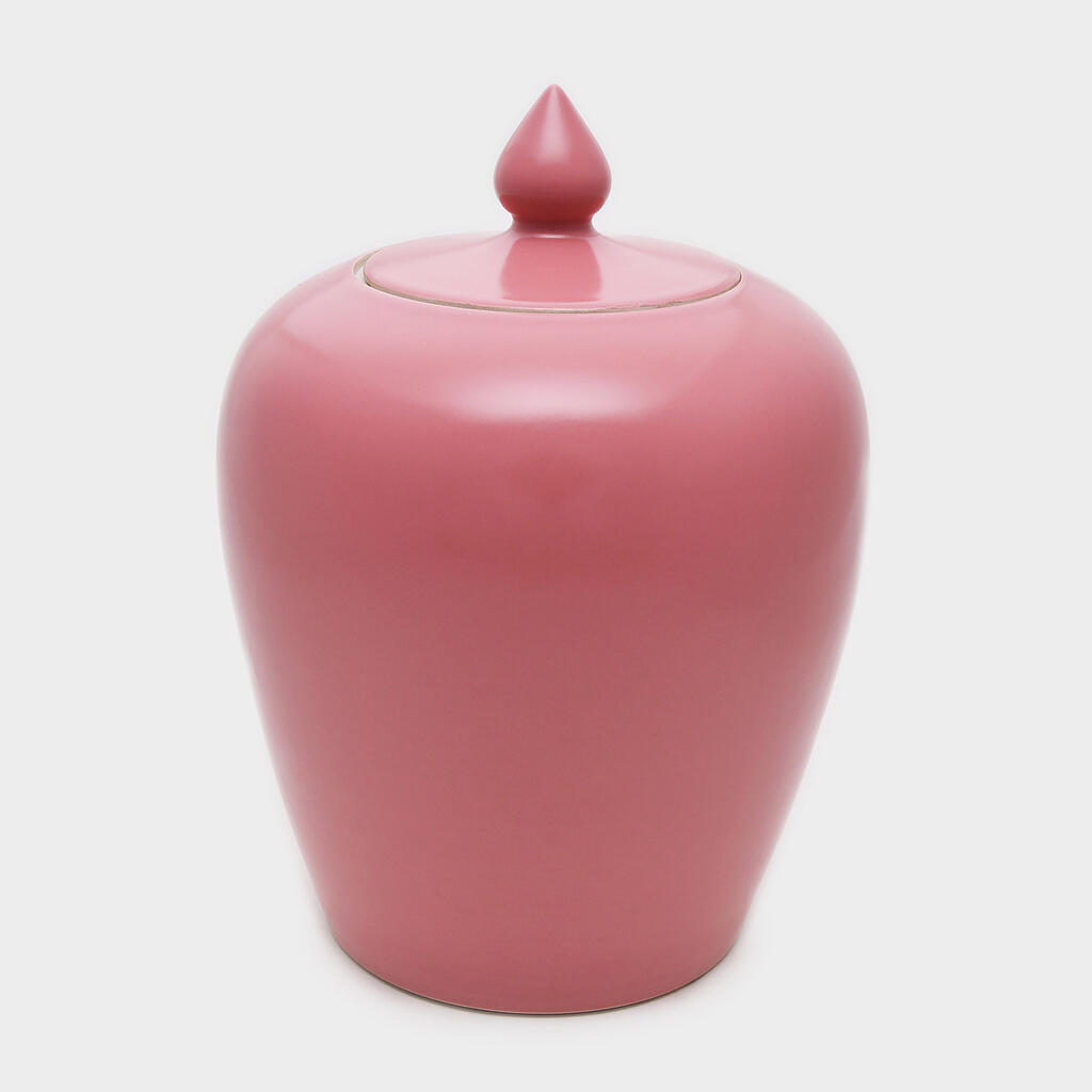 POTICHE CERÂMICA ROSA CLARO BOJUDO