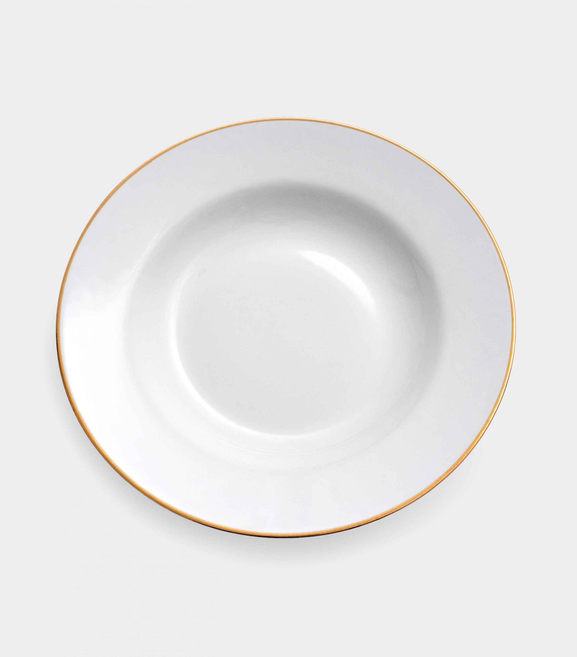 PRATO FUNDO KOSHER FILETE OURO (LEITE)