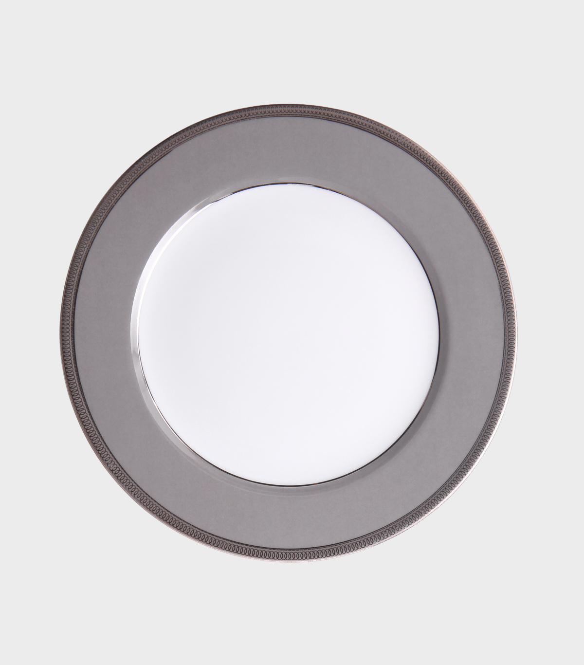 PRATO MESA KOSHER FRISO PRATA|CINZA (LEITE)