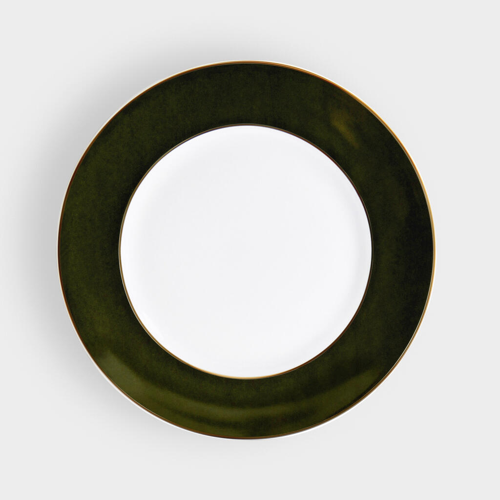 PRATO PÃO BORDA VERDE MUSGO
