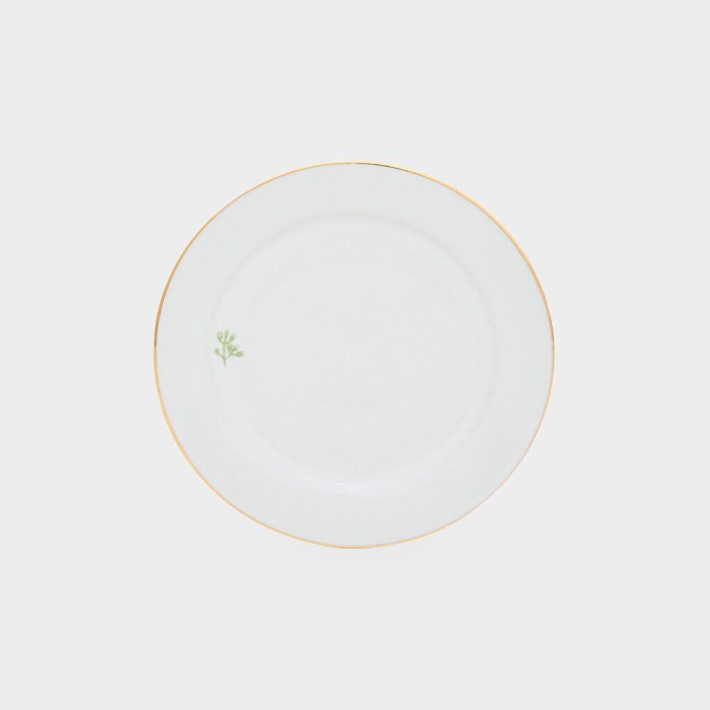 PRATO PÃO OLIVEIRAS FILETE OURO