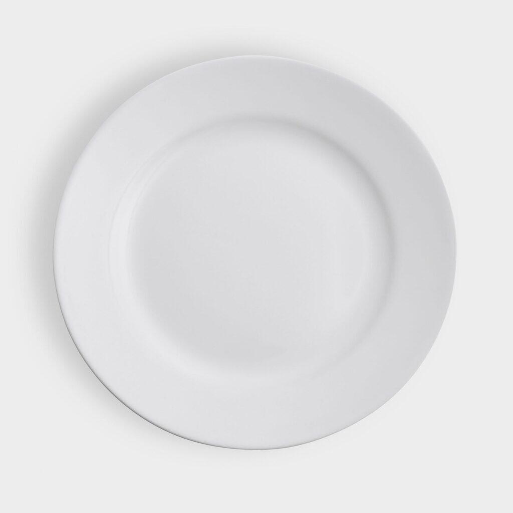 PRATO SOBREMESA KOSHER BRANCO (LEITE)