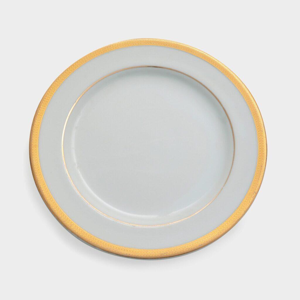 PRATO SOBREMESA FRISO OURO